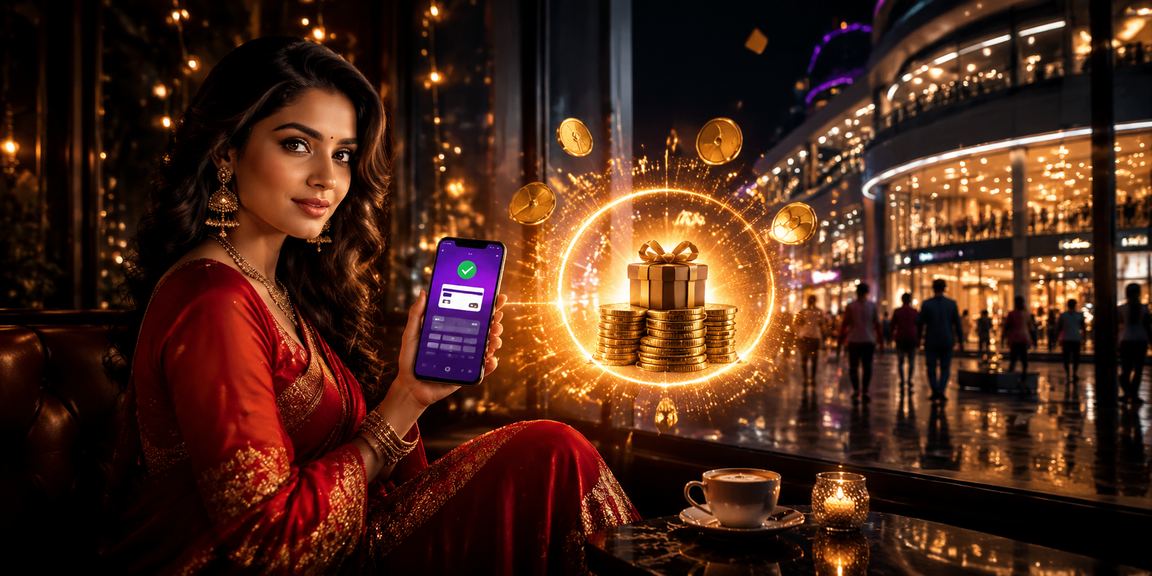 Indian woman using mobile payment for betting in Delhi